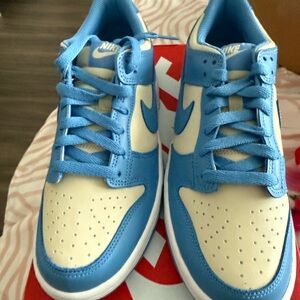Nike Kids Sky Blue and Cream Sneakers